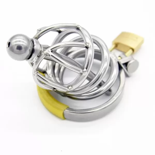 Stainless Steel Male Chastity Device with Catheter New - SMCock