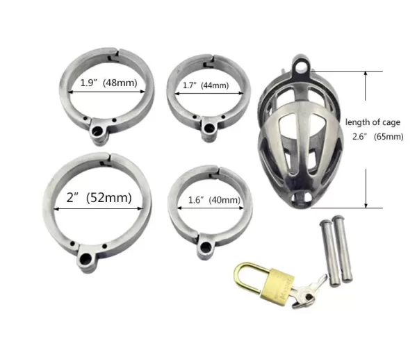 Super Virginity Lock Male Chastity Device Cock Cage Lock - SMCock