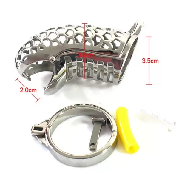 Snake Shape 304 Stainless Steel Male Chastity Device - SMCock