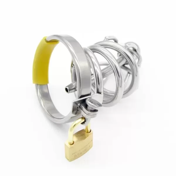 Stainless Steel Male Chastity Device with Catheter New - SMCock