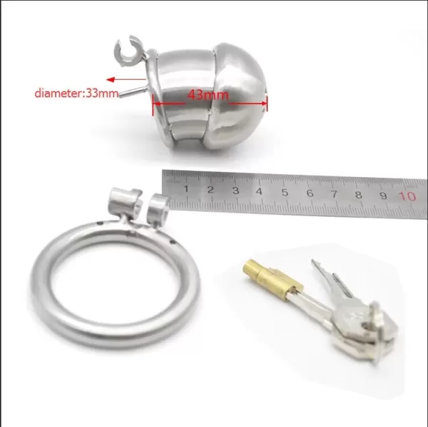 Super Small Short Male Chastity Devices Stainless Steel Mens Cock Cage - SMCock