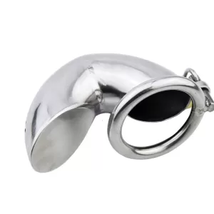 Stainless Steel Male Chastity Device Cock Cage with Grid Birdcage Catheter - SMCock