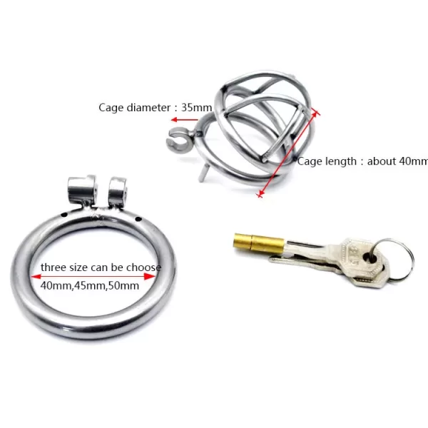 Male Chastity Cage Device Restraint with Lock Virginity Penis Lock - SMCock