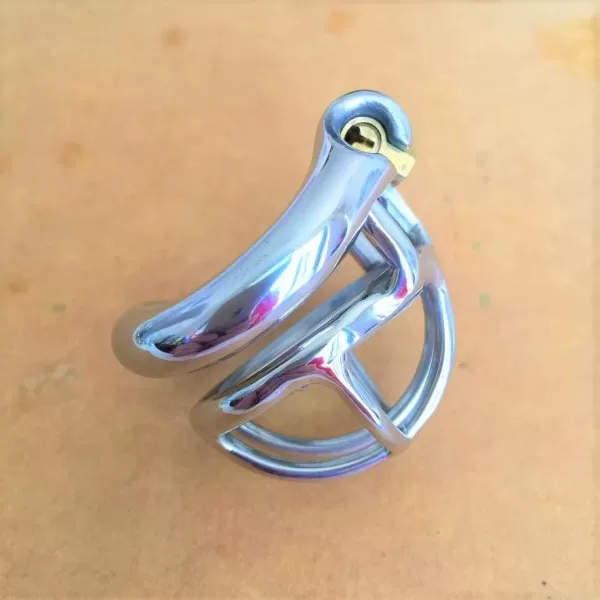 Small Stainless Steel Latest Design Male Chastity Device - SMCock