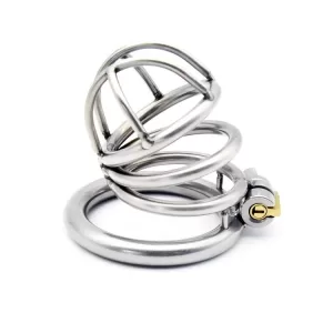 Male Metal Chastity Belt Cage Vent Hole Device Rings Design Small Male Urethral Sound - SMCock