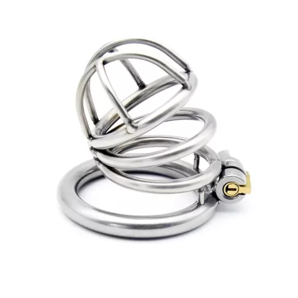 Male Metal Chastity Belt Cage Vent Hole Device Rings Design Small Male Urethral Sound - SMCock